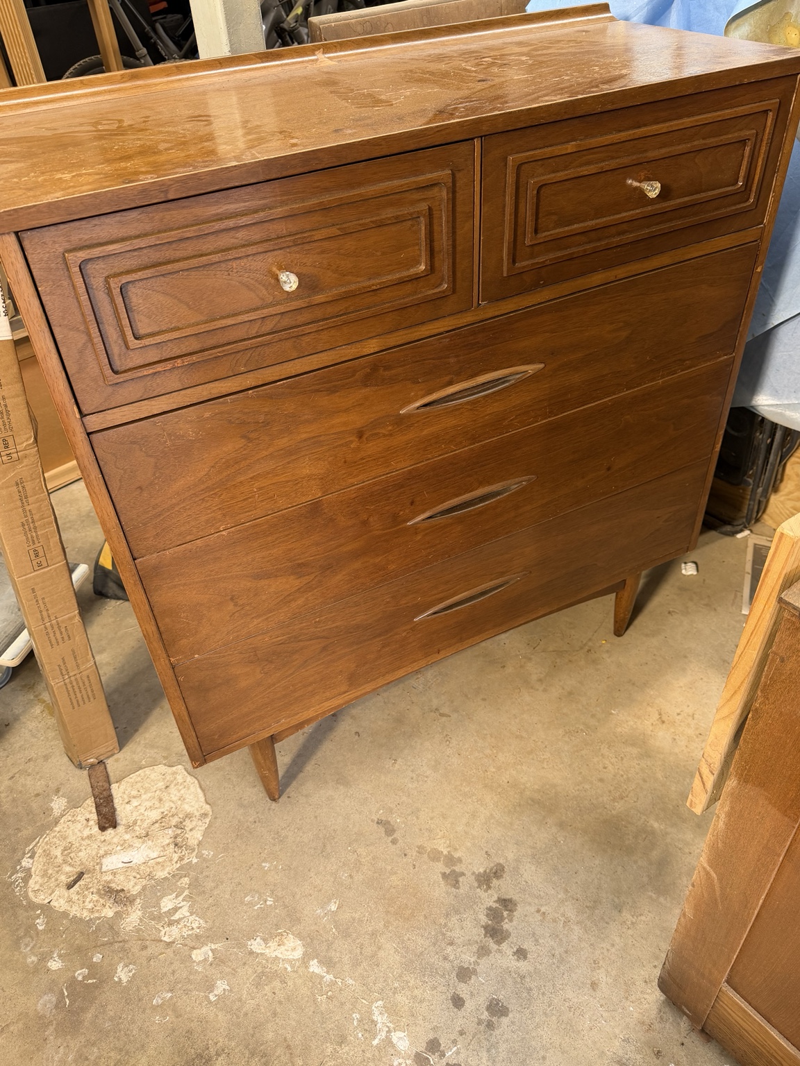 Broyhill Sculptra chest awaiting restoration