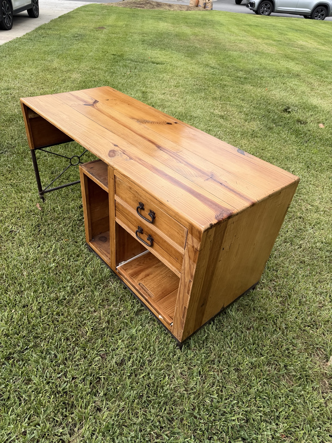 Restoration Hardware desk after careful restoration